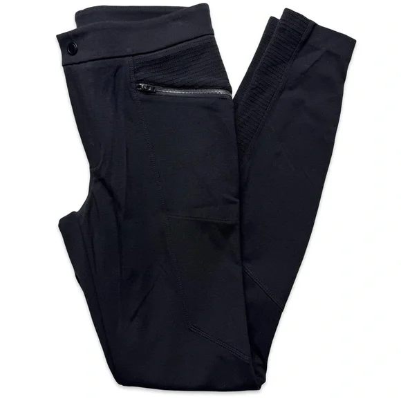 Athleta Black Ponte Moto 2.0 Pant Size 2 - Picture 3 of 7